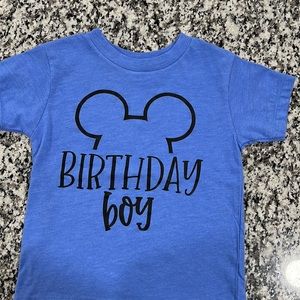 3 T Birthday Boy Mickey shirt.